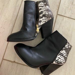 Black Boots, Black Booties, Black white boots